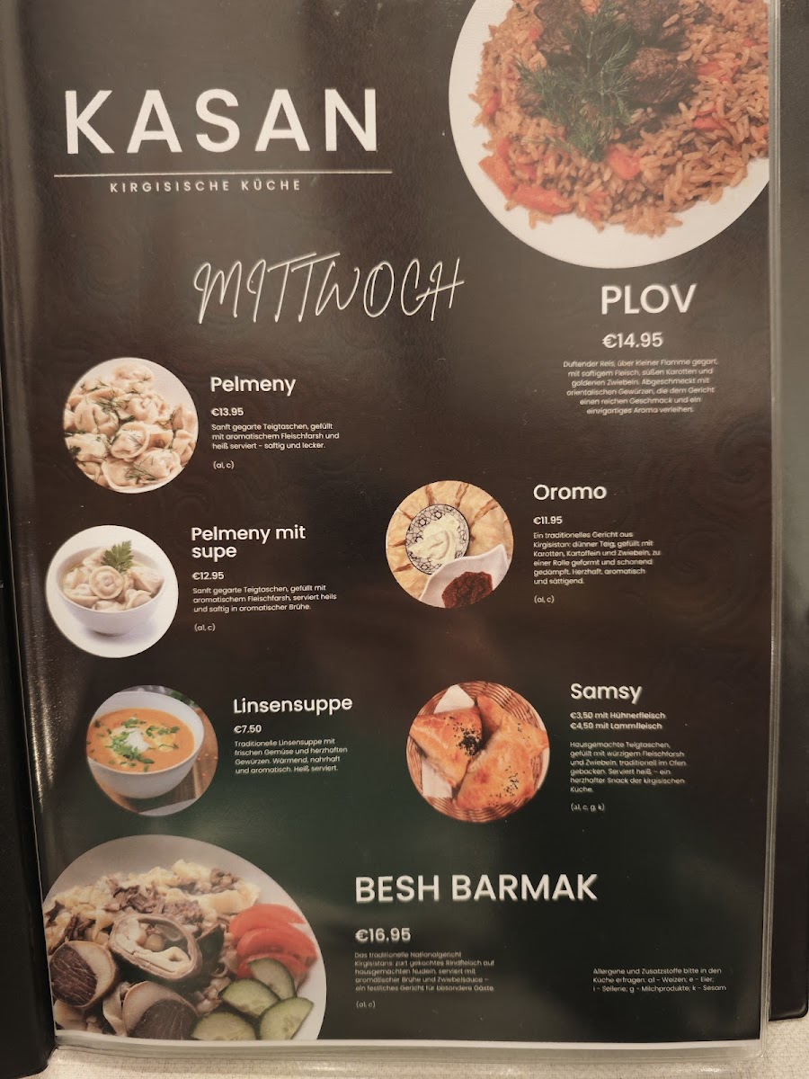 Menu - Kasan photo 1