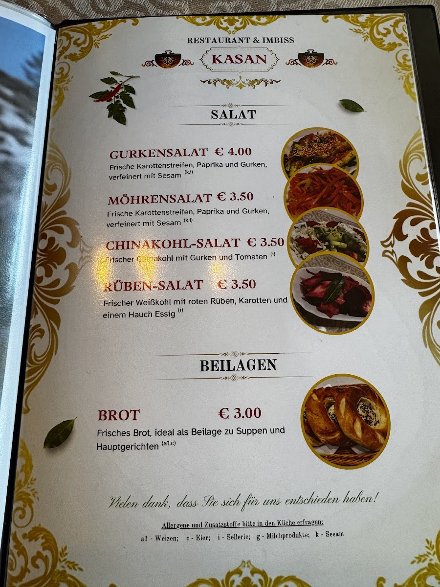 Menu - Kasan photo 9